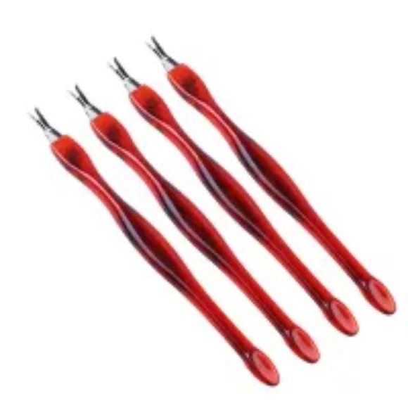 Red Cuticle Remover Tool Set Bundle 25 Sets For $20 Every Set Comes With 4 Pcs. - Picture 2 of 4